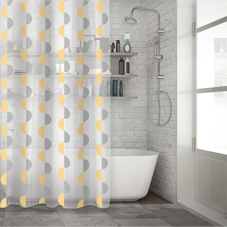 Oliver Shower Curtain Geo Circles Peva Printed Wayfair
